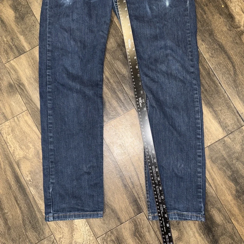 Levi's 502 Jeans Dark Wash Denim Straight Leg Slim Fit Men's Size 30x30 Faded